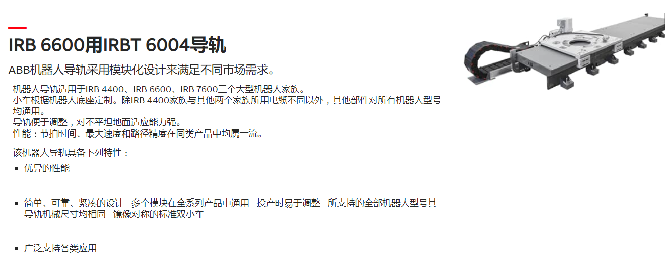 ABB机器人IRBT 6004导轨